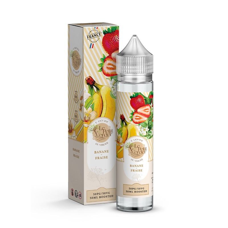 Banane Fraise 50 ml - Le Petit Verger