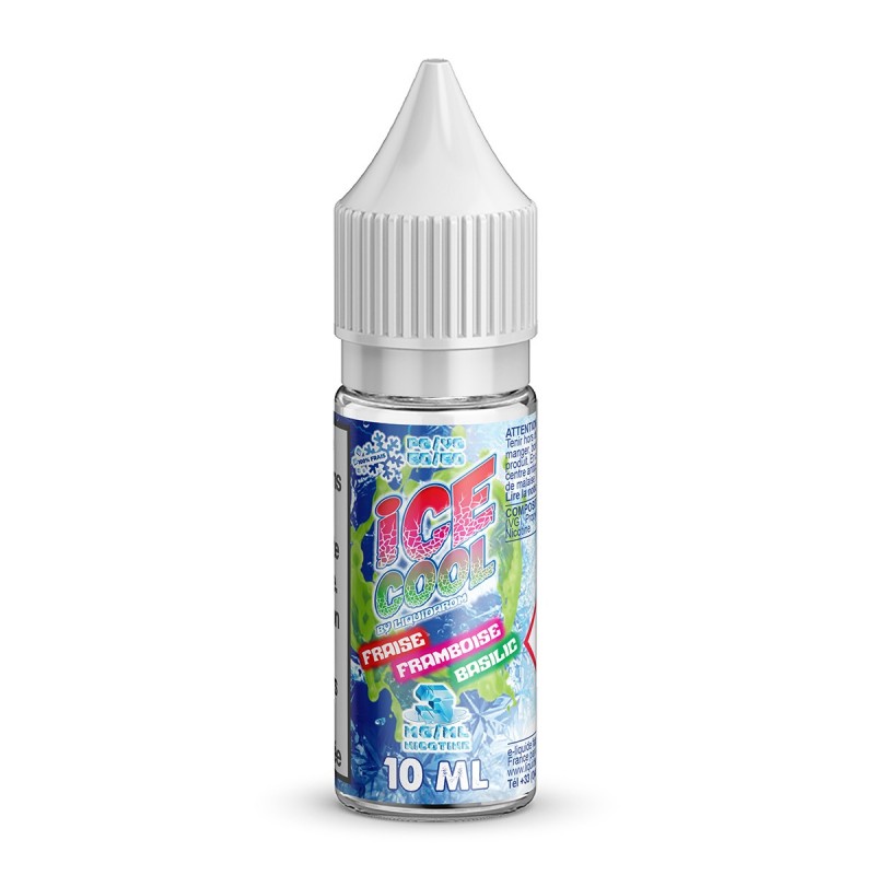 Fraise Framboise Basilic 10 ml - Ice Cool By Liquidarom