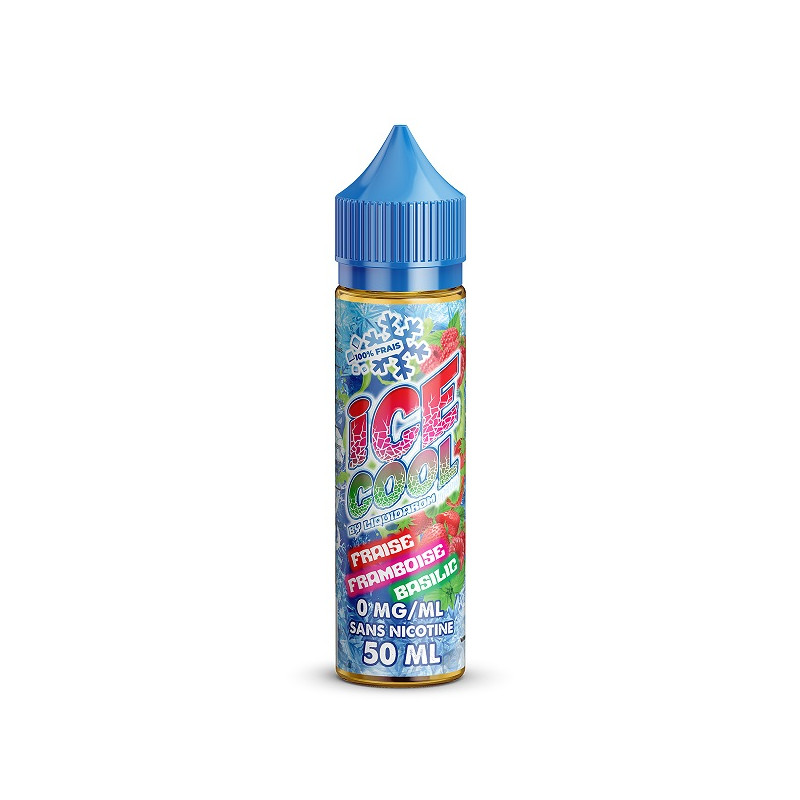 Fraise Framboise Basilic 50ml - Ice Cool By Liquidarom
